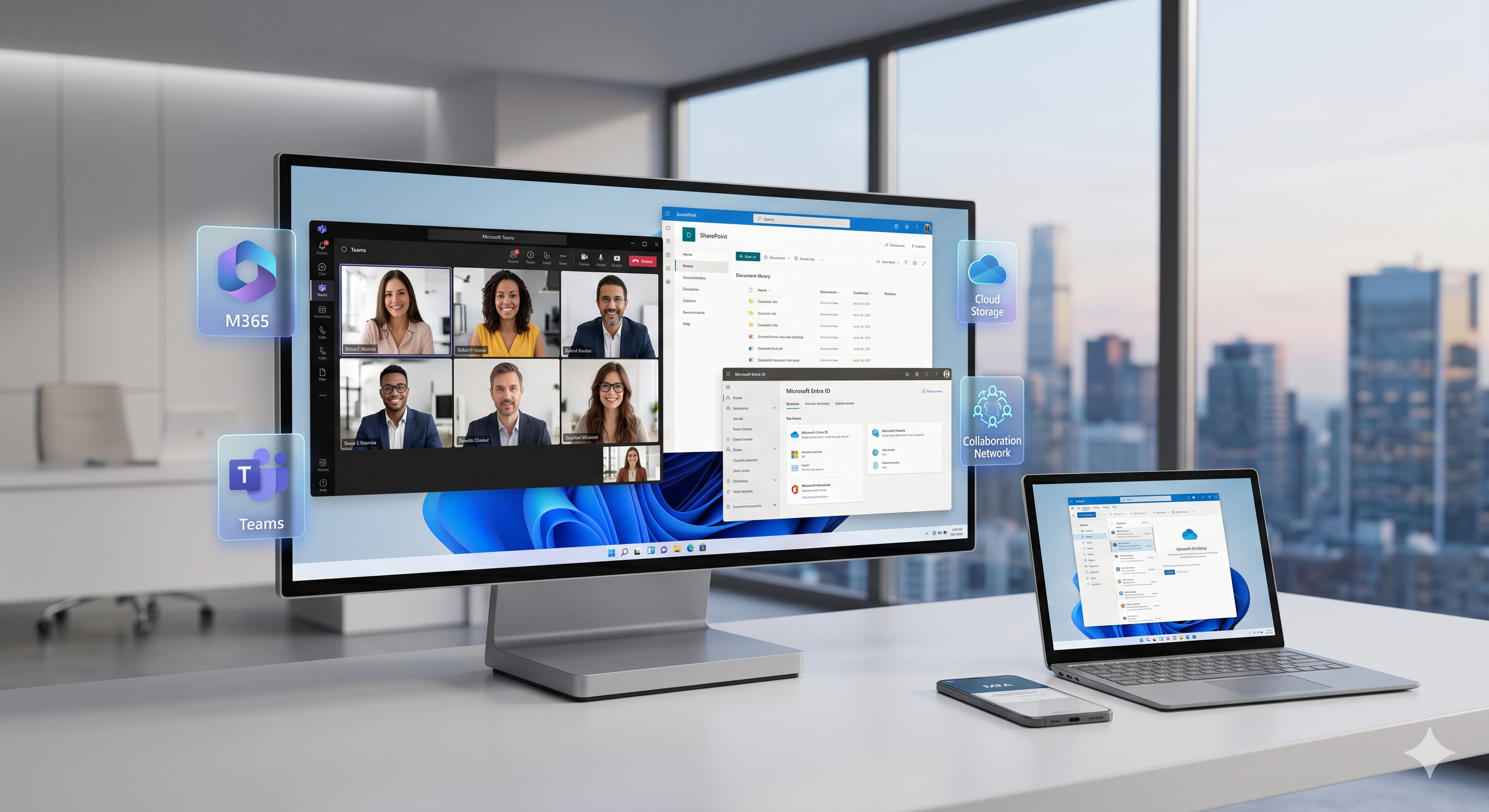 Microsoft 365 Systemarchitektur